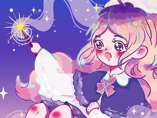 会魔法的少女（个人主页-ZNTUzMDg3MDQ=） - 创作习作 - 站酷设计师MorrisLin原创素材 - 站酷ZCOOL