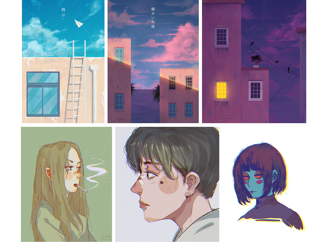 2019插画作品年终总结