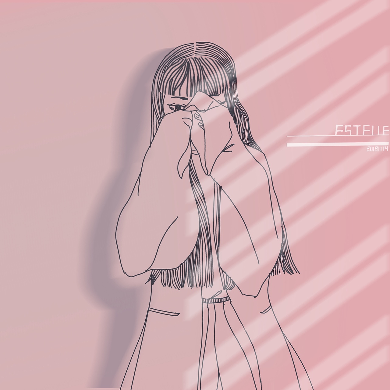 遮掩还是探视（图ZMTM1MTcyNDg4） - 儿童插画 - 站酷设计师Estelle斌哥原创素材 - 站酷ZCOOL