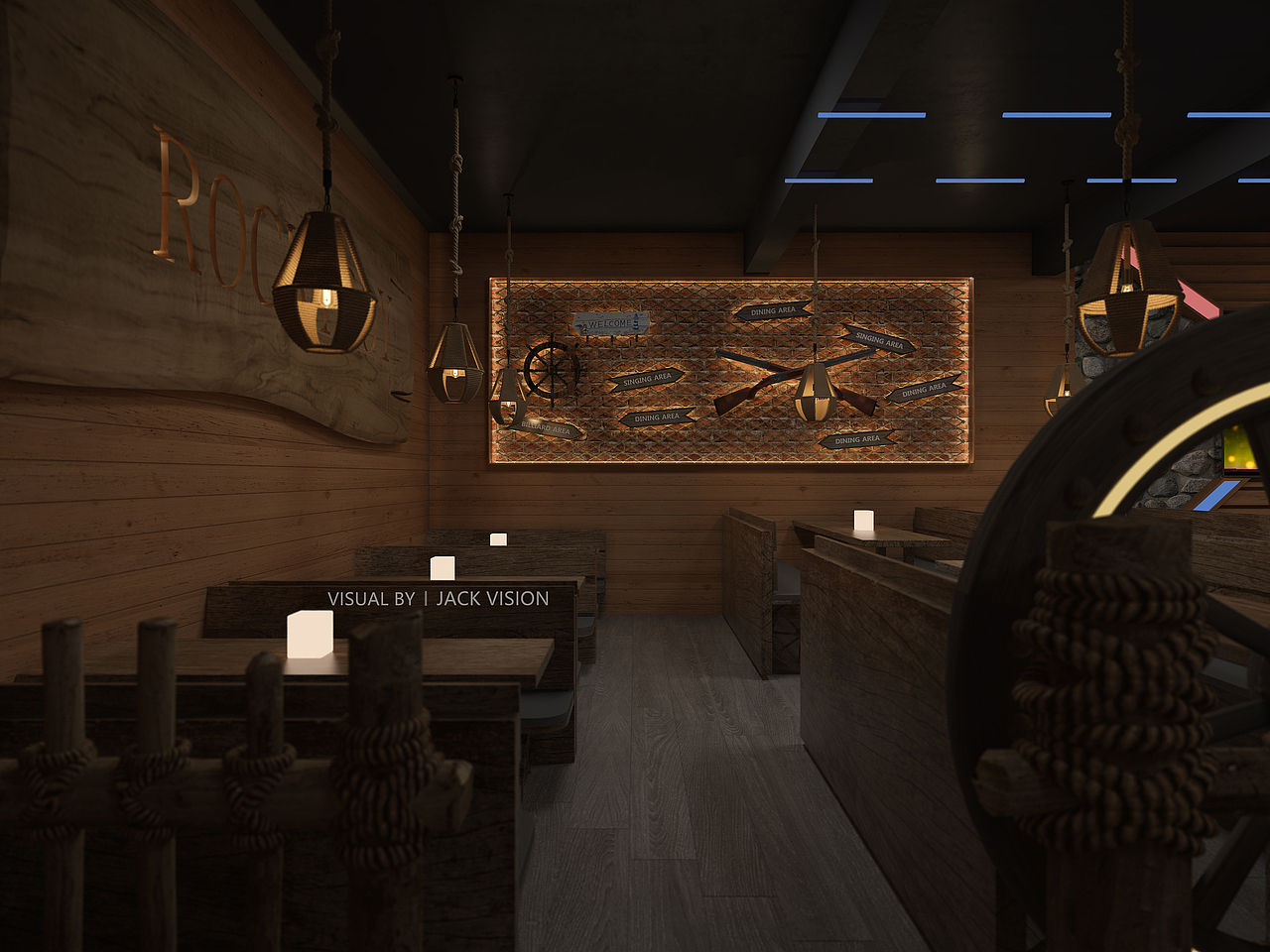 工业风酒吧|西部牛仔|空间|商业空间设计|jackag_原创作品-站酷zcool