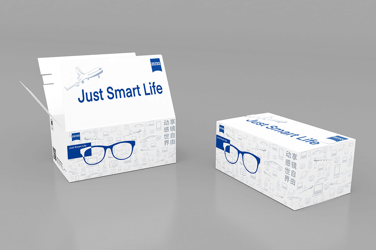 蔡司智锐镜片系类包装设计——just smart life