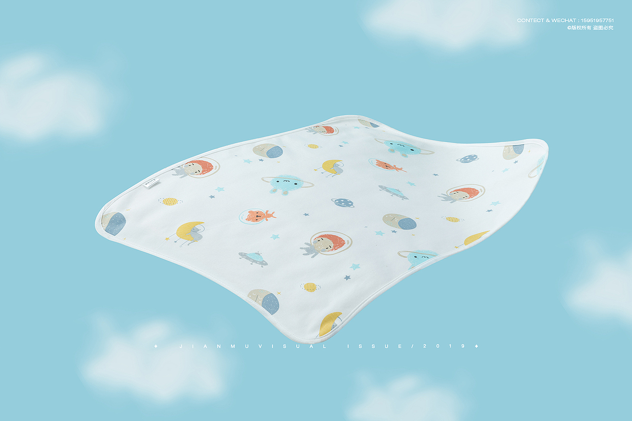 婴儿用品产品摄影 ✖ 围嘴/隔尿垫/喂奶巾/拍嗝巾拍摄