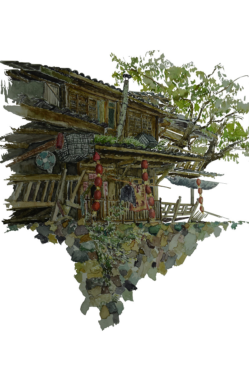 风景水彩画（图ZMTgxNjY1NDQ=） - 绘画 - 站酷设计师椰耶也烨原创素材 - 站酷ZCOOL