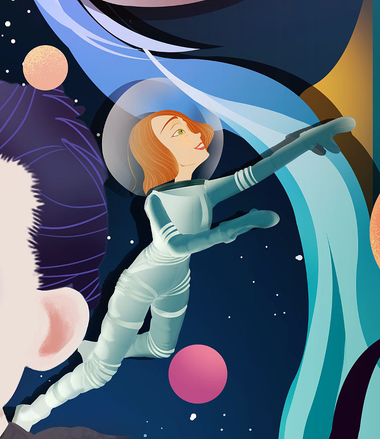 动画电影精灵怪物手绘海报