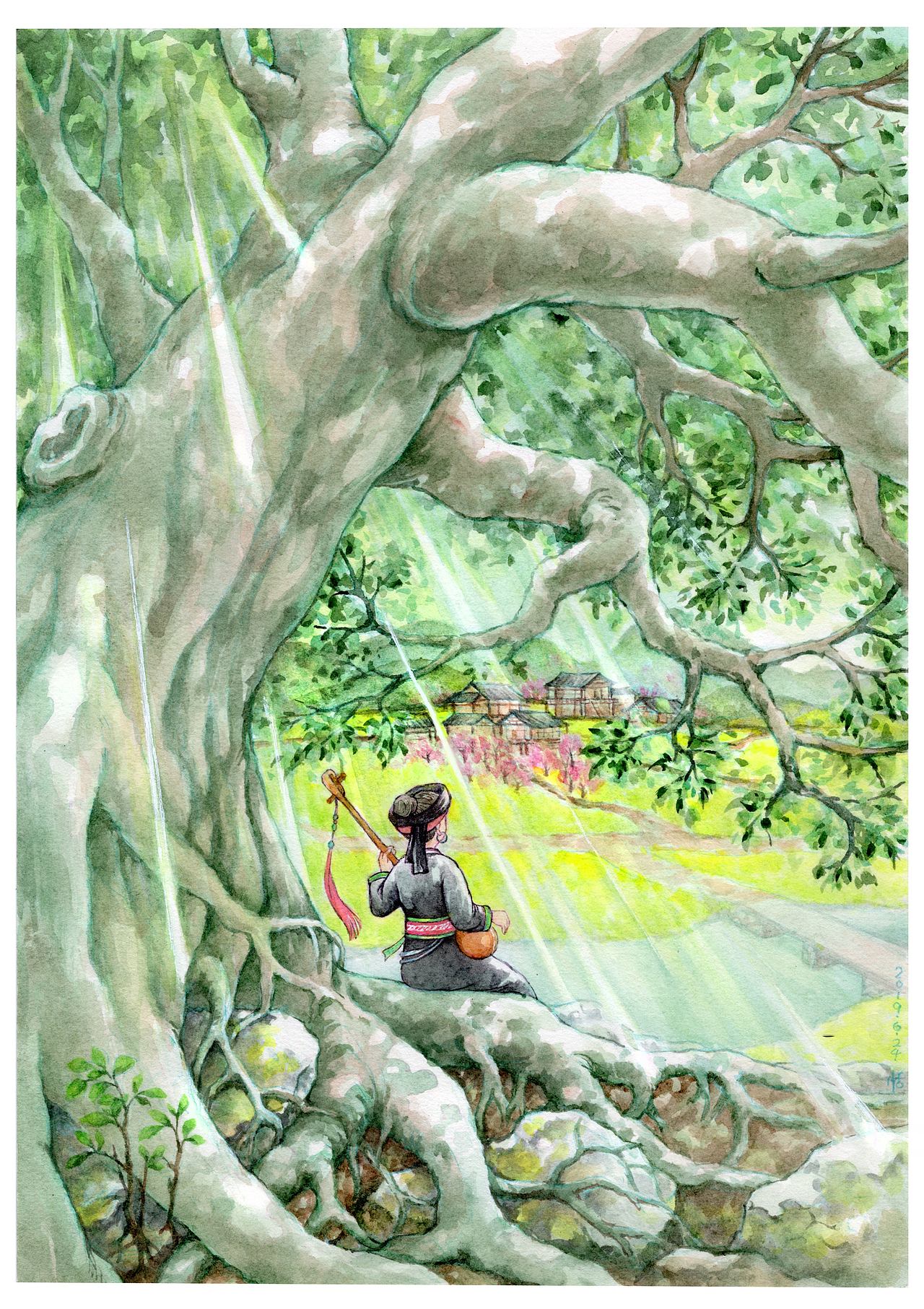 “悠悠天琴抚我心尖愁”