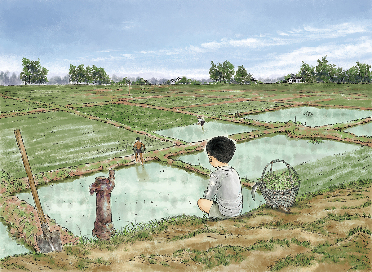 儿童文学名家小说插页水彩水墨中国风（图ZMTE0ODE4NjY0） - 儿童插画 - 站酷设计师汉图文化公司原创素材 - 站酷ZCOOL