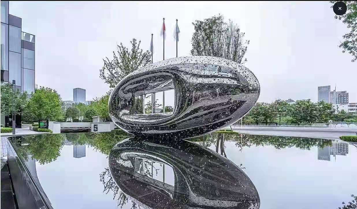 不锈钢雕塑定制房地产景观户外雕塑大型标志性雕塑摆件