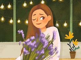 捧花女孩