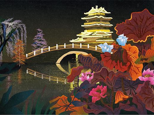 济南印象插画，一部分未完待续。。。