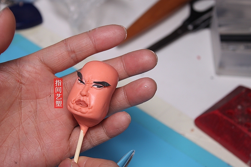 贺加贵面塑软陶(关羽)(图ZNzk5MjEwMzI=) - 手办/模玩 - 站酷设计师贺加贵3D翻糖原创素材 - 站酷ZCOOL