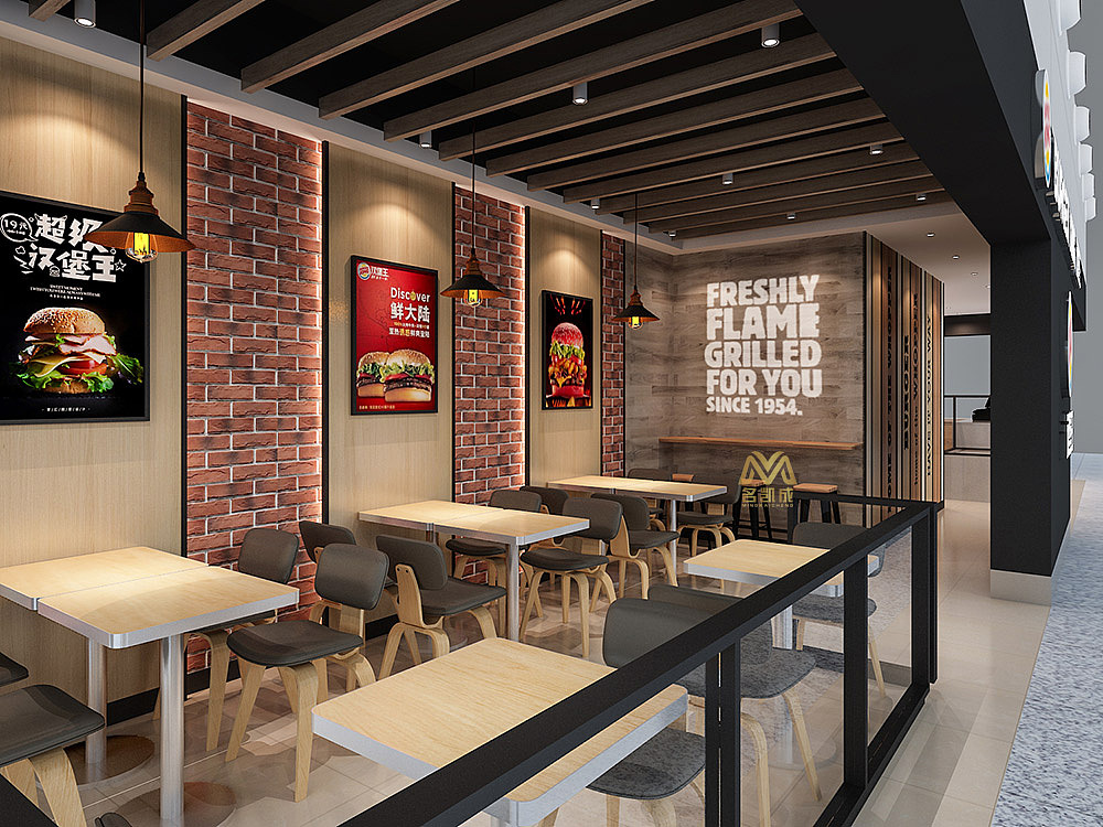 汉堡王机场店铺设计#店铺设计#装修设计#装修公司（图ZMjE2MzQ3NTIw） - 家装设计 - 站酷设计师名凯成装饰设计原创素材 - 站酷ZCOOL