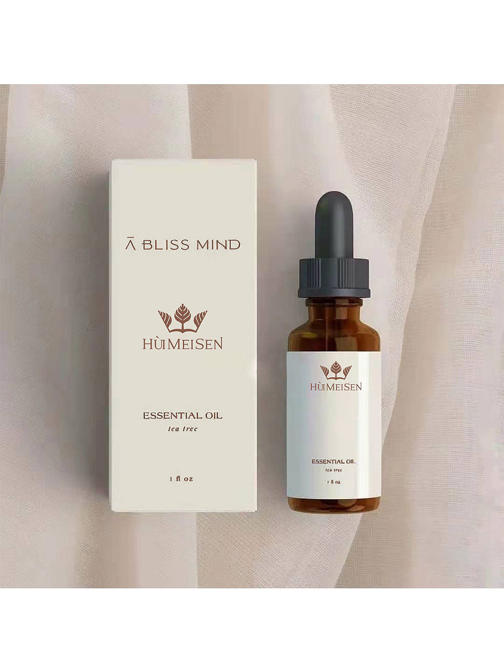 汇美森护肤品logo设计 化妆品logo设计 化妆品品牌升级