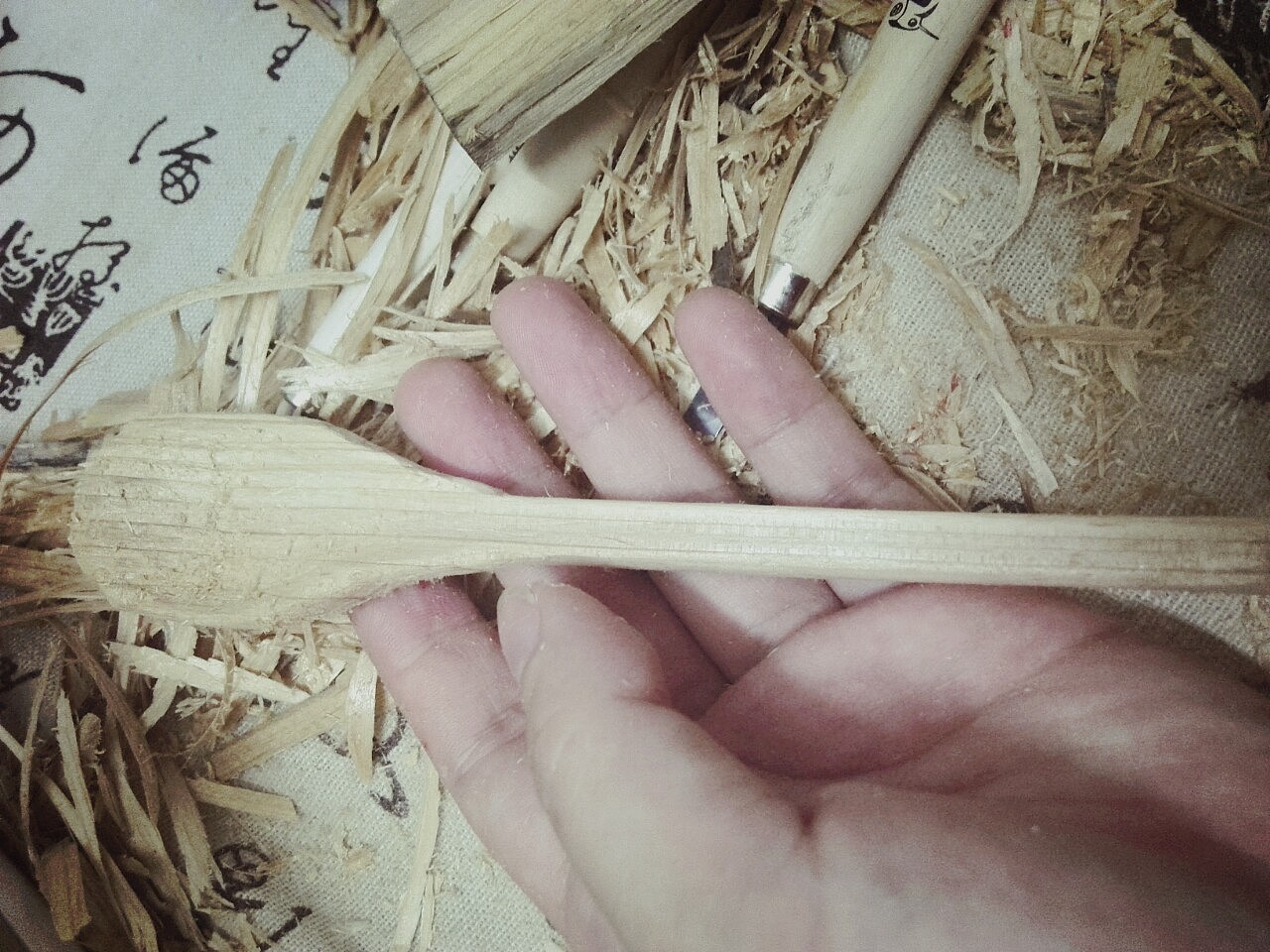 手造木工勺子
