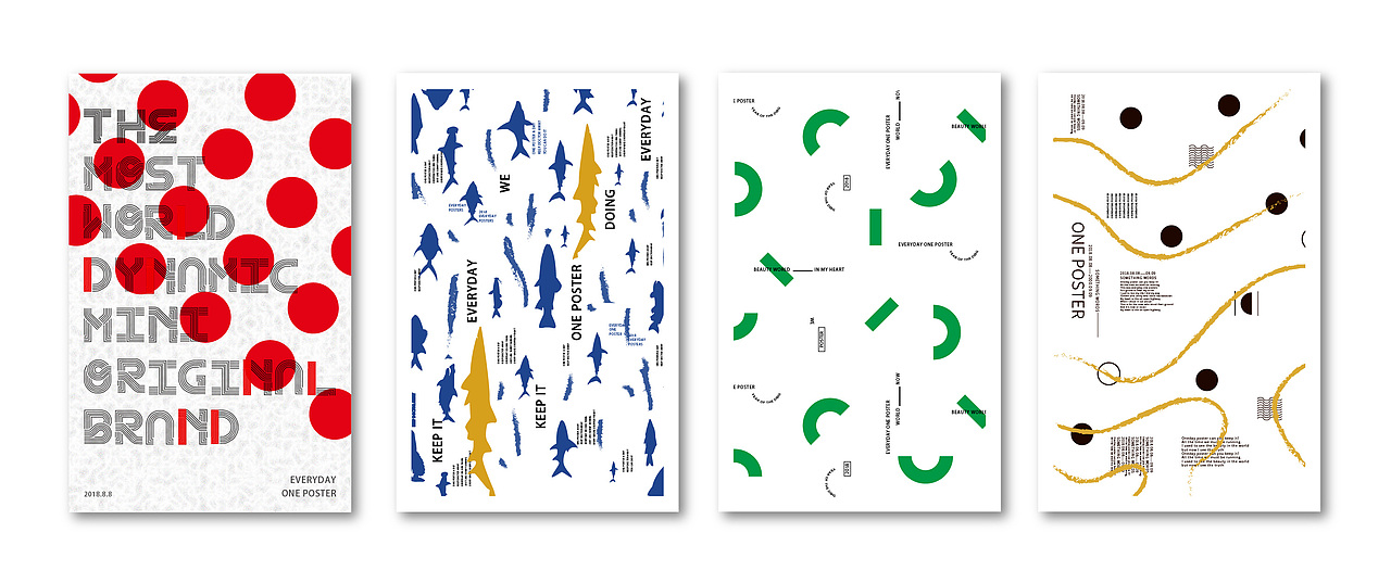 EVERYDAY ONE POSTER PRACTICE（图ZMTE5MzkyNTgw） - 海报 - 站酷设计师慢条斯理小猫咪原创素材 - 站酷ZCOOL