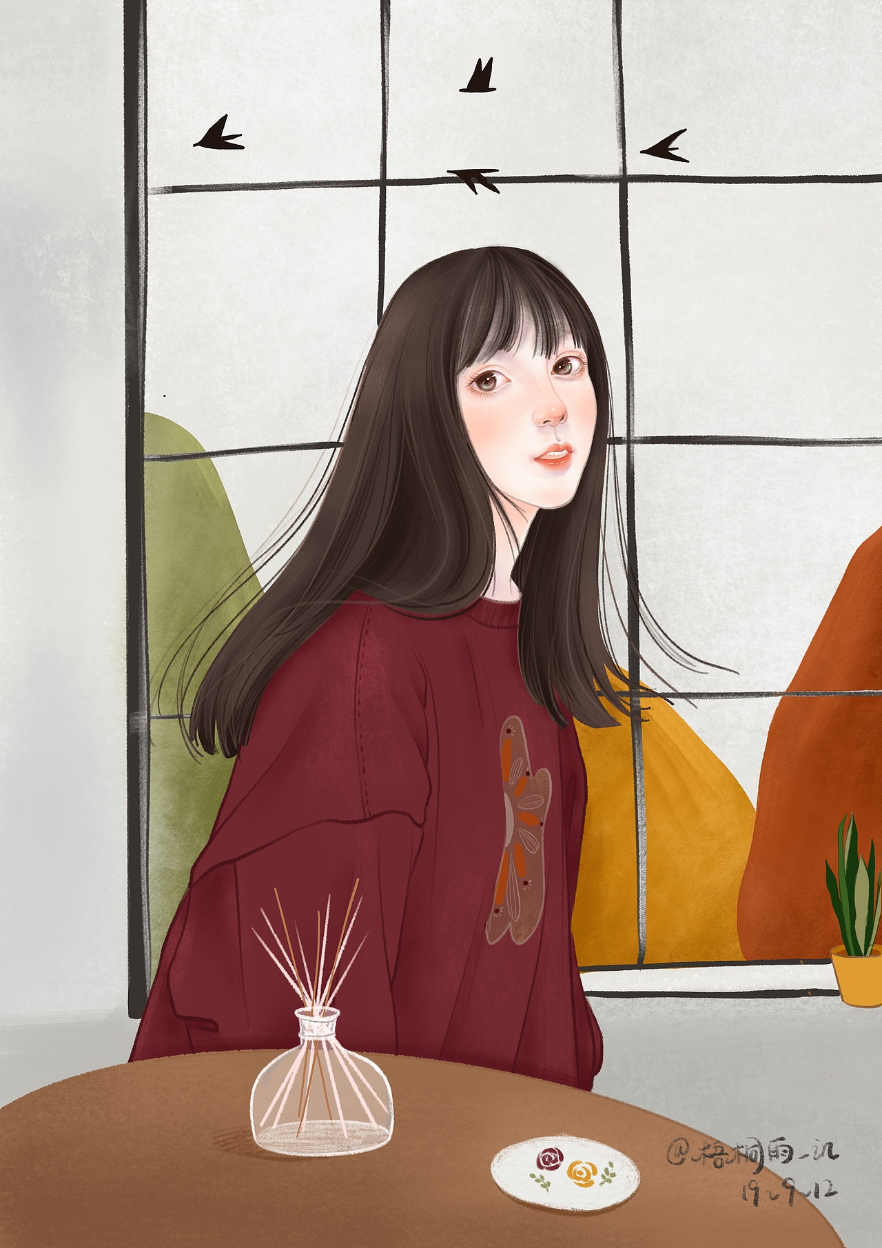 人物插画（图ZMTc2MzY1OTQw） - 创作习作 - 站酷设计师禾吾吾原创素材 - 站酷ZCOOL