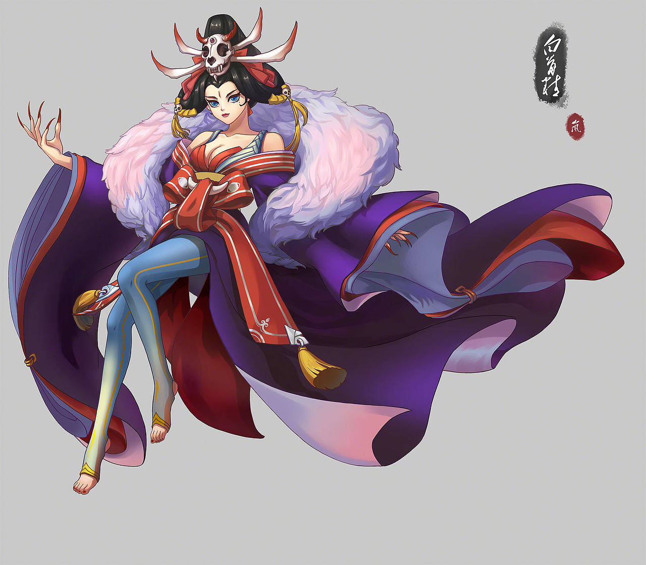 白骨精（图ZMjEwNzYyNDMy） - 单幅漫画 - 站酷设计师青岚小吾原创素材 - 站酷ZCOOL