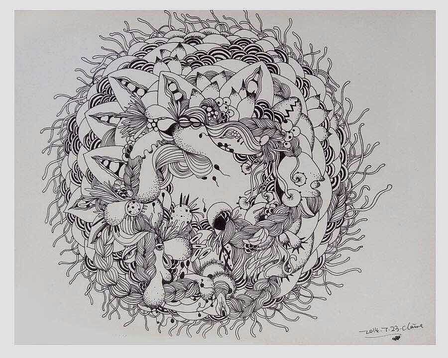 黑白装饰画（图ZNTY2MzE4MTY=） - 艺术插画 - 站酷设计师冬设计原创素材 - 站酷ZCOOL