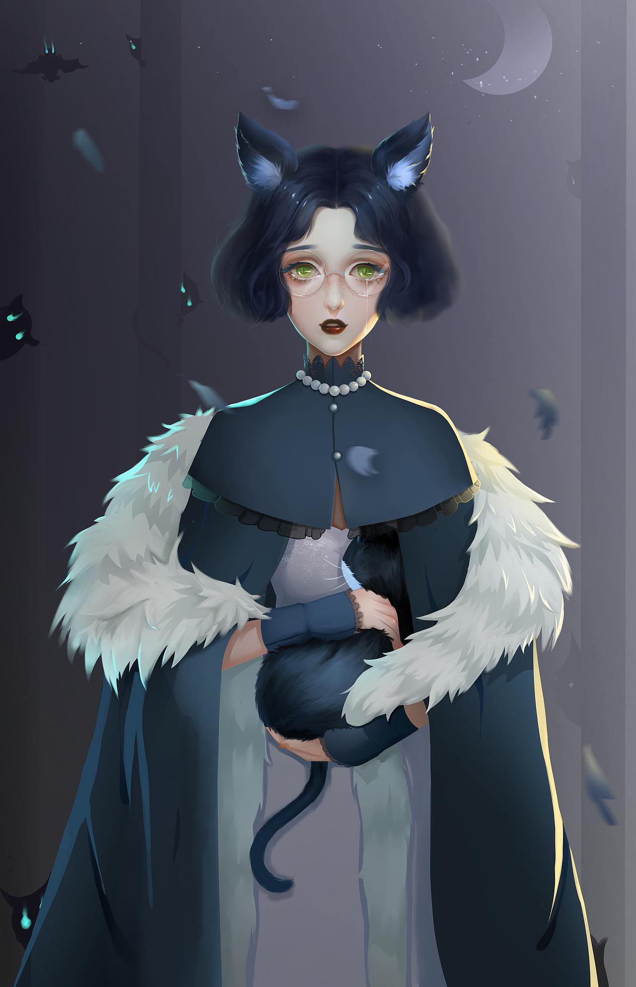 自画像插图（图ZMTk2NjA0MzEy） - 创作习作 - 站酷设计师莫奈奈原创素材 - 站酷ZCOOL