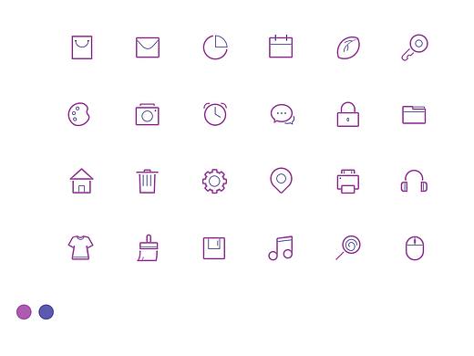 布尔运算小图标临摹练习