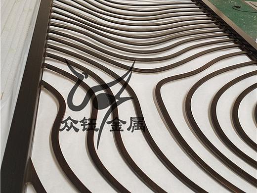 天津 新型工艺铝板屏风立体铝板雕刻铝艺屏风 制作