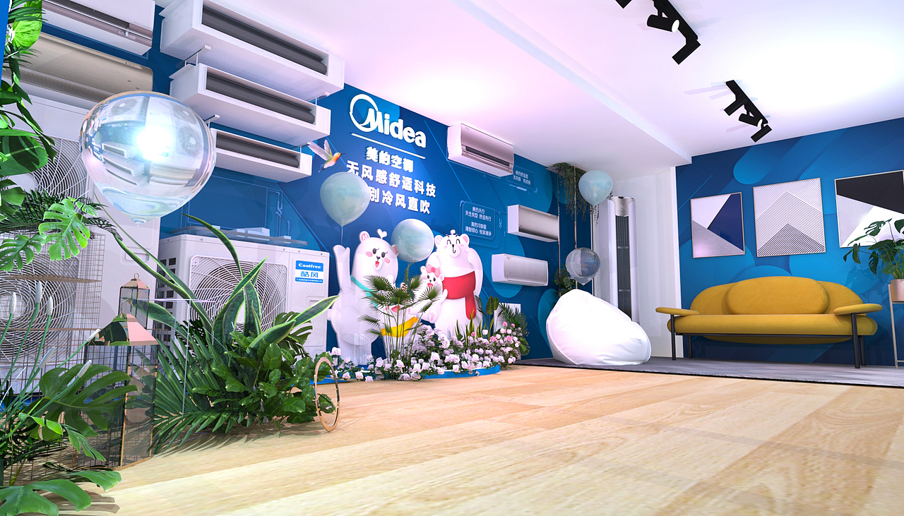 美的無風(fēng)感效果圖（圖ZMjU1MDczNDAw） - 宣傳物料 - 站酷設(shè)計(jì)師溫堅(jiān)持原創(chuàng)素材 - 站酷ZCOOL