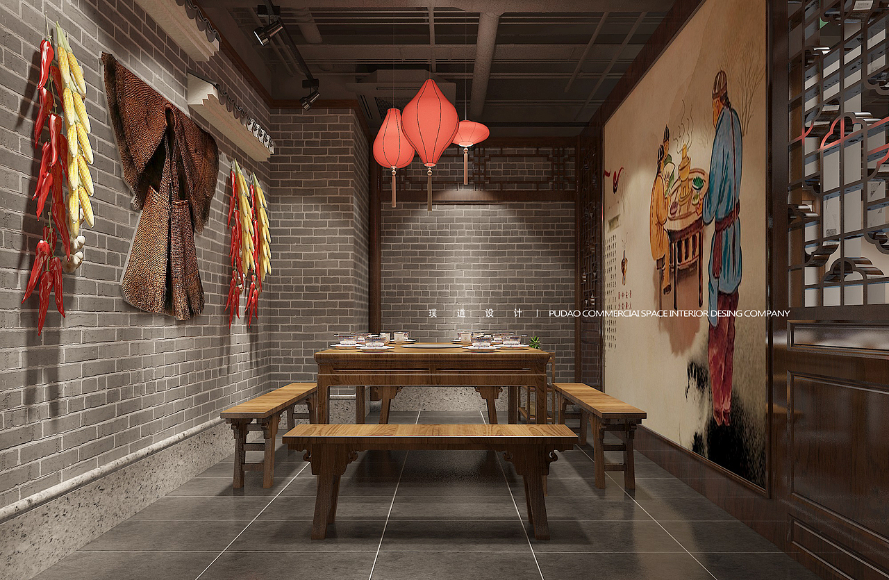 PUDAO璞道设计 |骉骉老火锅（图ZMjg5MDcyMzQw） - 酒店餐饮设计 - 站酷设计师璞道设计原创素材 - 站酷ZCOOL