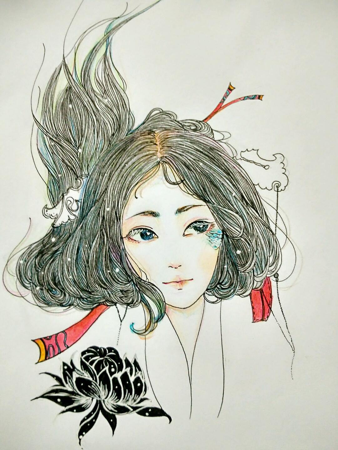 【原创】-禅绕画系列-黑白