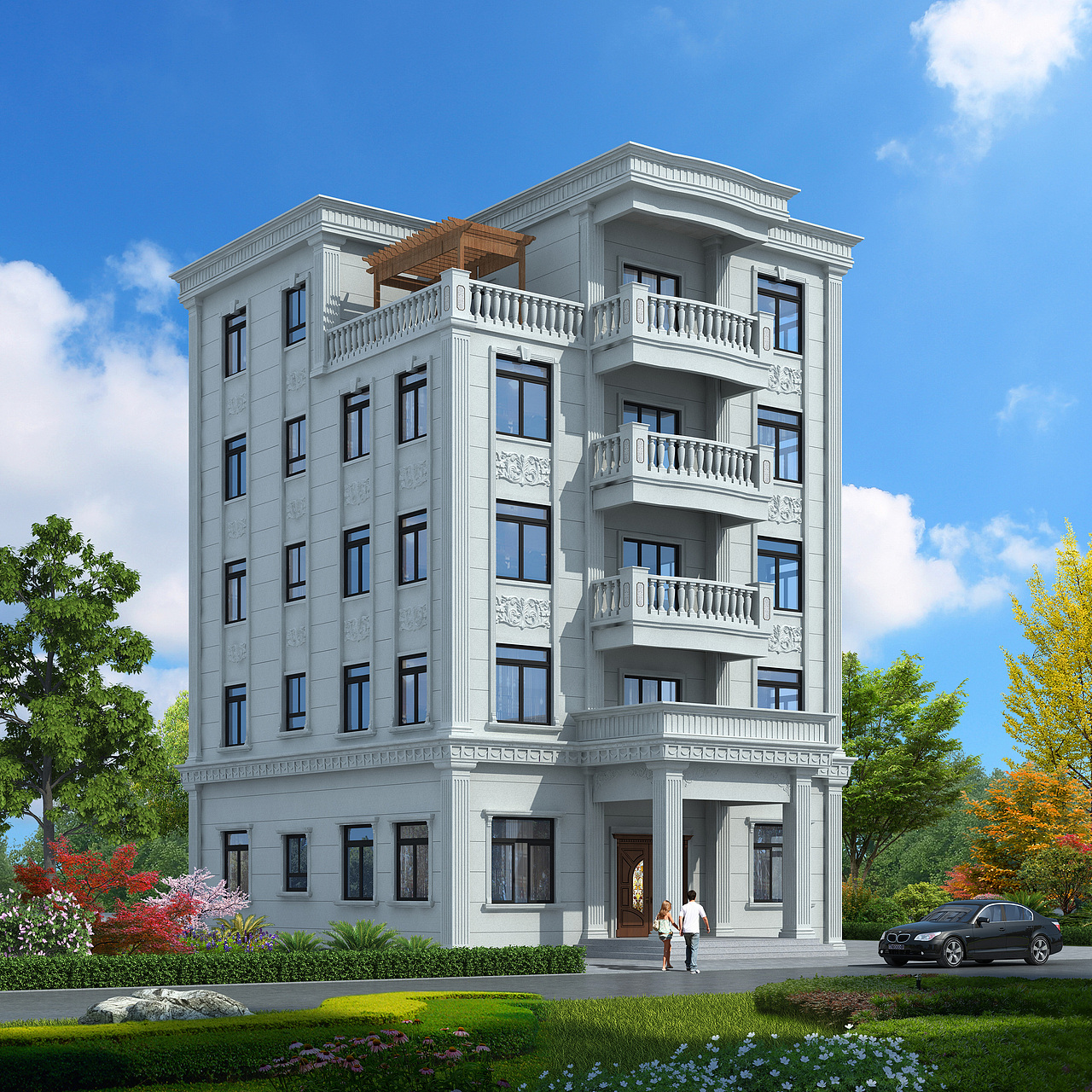 室外|别墅外观|37种案例（图ZMjI3MTYxNDQ0） - 建筑设计 - 站酷设计师陈轩15956513871原创素材 - 站酷ZCOOL