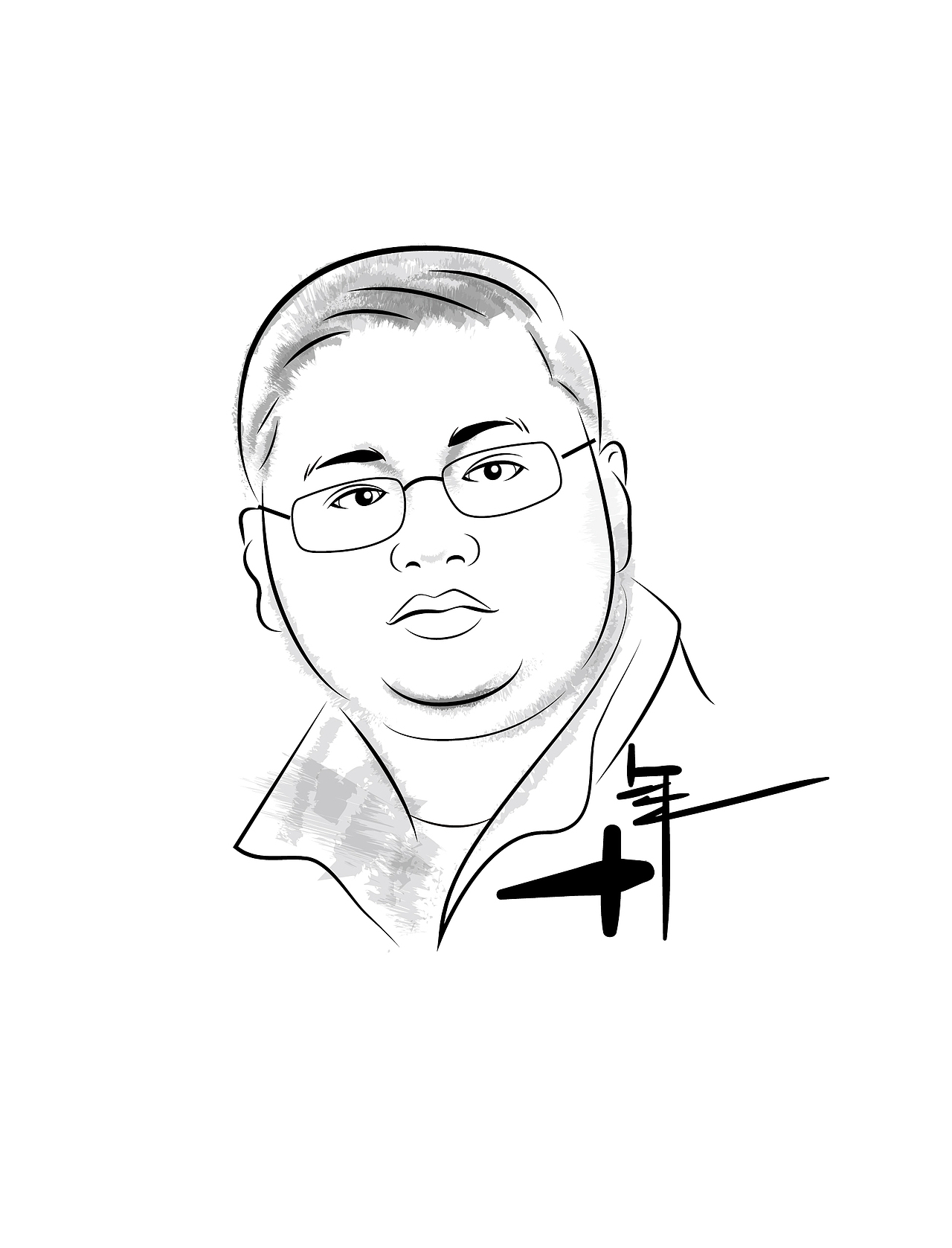 插画人像-AI笔刷无比强大。