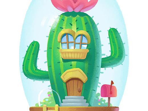 仙人掌屋（個人主頁-ZMzkxNjAxNzI=） - 單幅漫畫 - 站酷設計師DoctorG原創(chuàng)素材 - 站酷ZCOOL