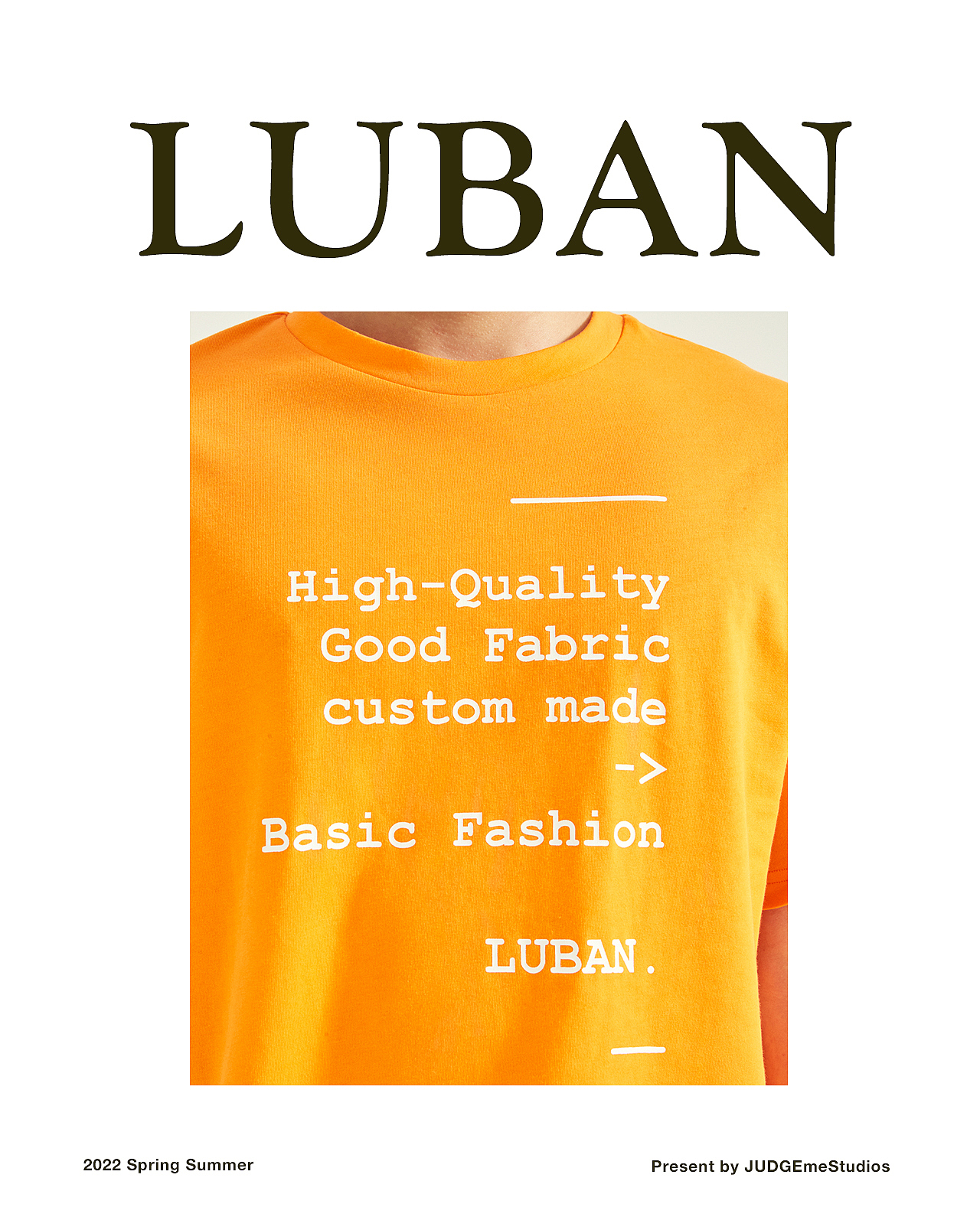 成都服装电商拍摄LUBAN2022春夏休闲短袖LookBook
