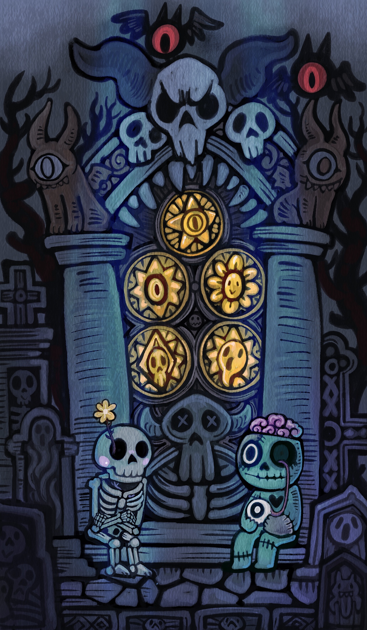 塔罗牌-金币（图ZMzgyMDc5NDcy） - 商业插画 - 站酷设计师还是一碗泡面原创素材 - 站酷ZCOOL