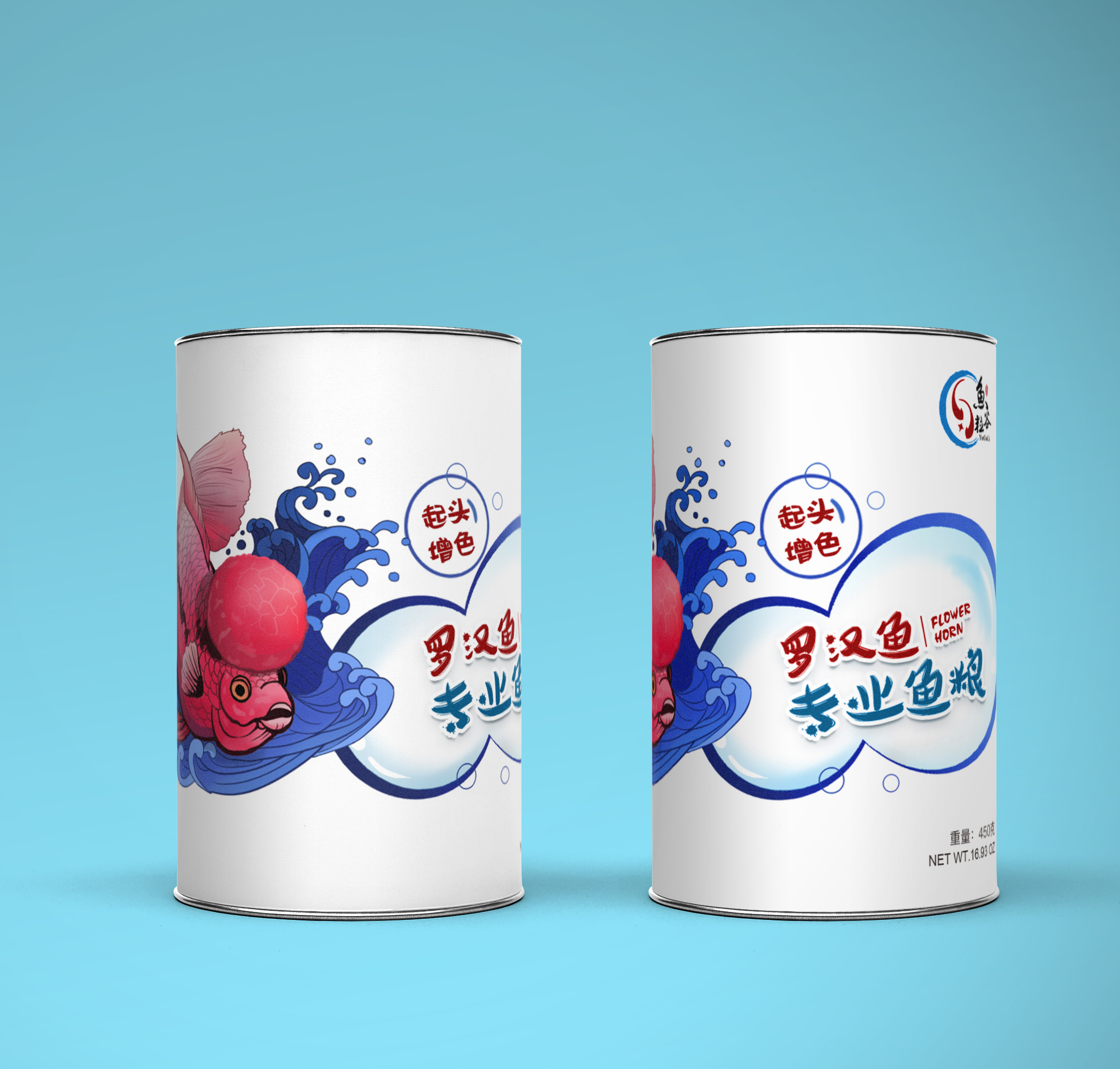 鱼饲料标签|平面|包装|青荫草设计 - 原创作品 - 站酷 (zcool)