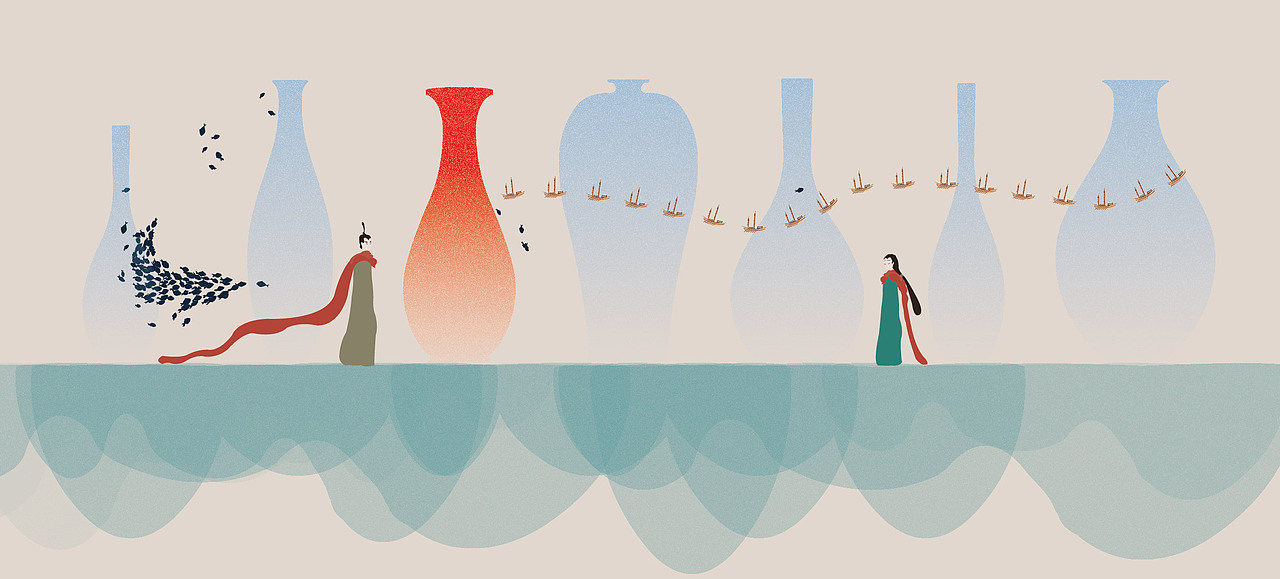 毕业设计:海上丝绸之路主题插画设计