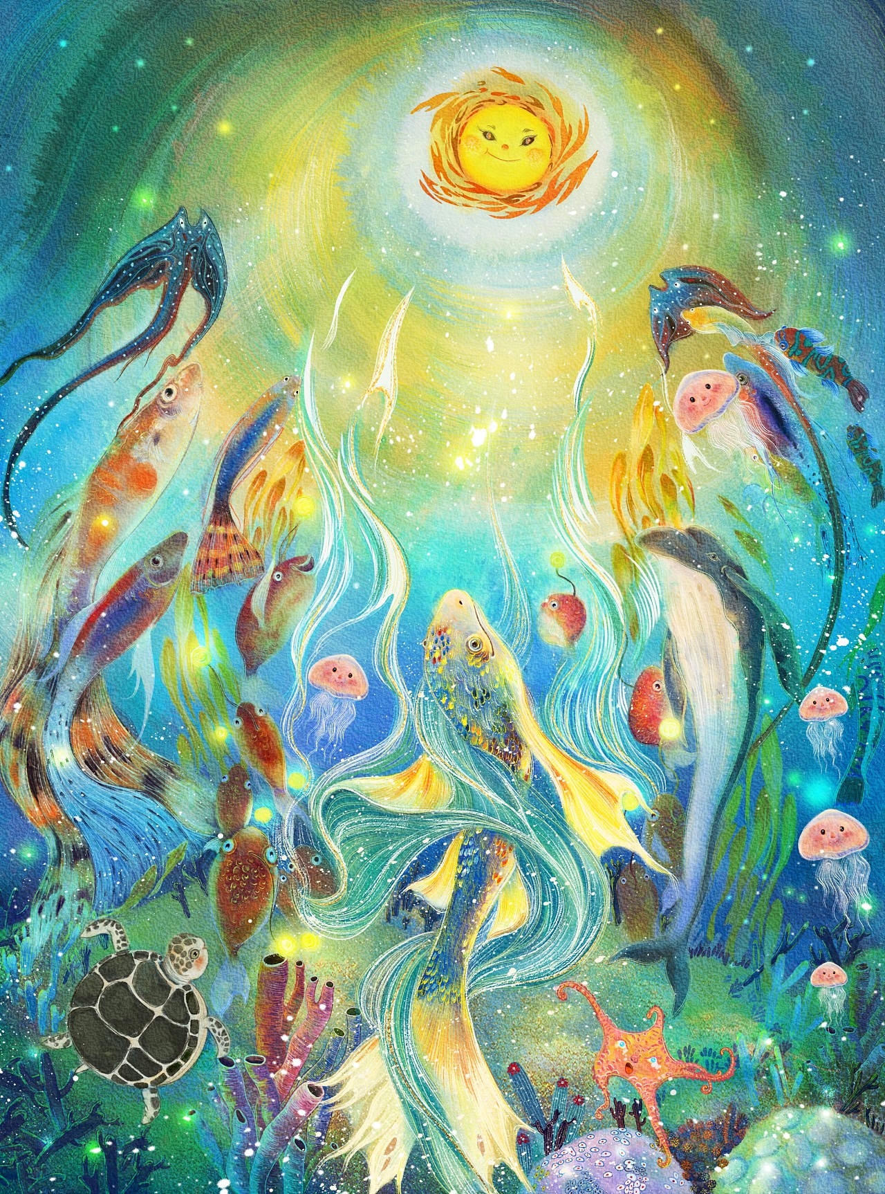 书封-《小飞鱼》|插画|商业插画|青拾壹插画 - 原创作品 - 站酷