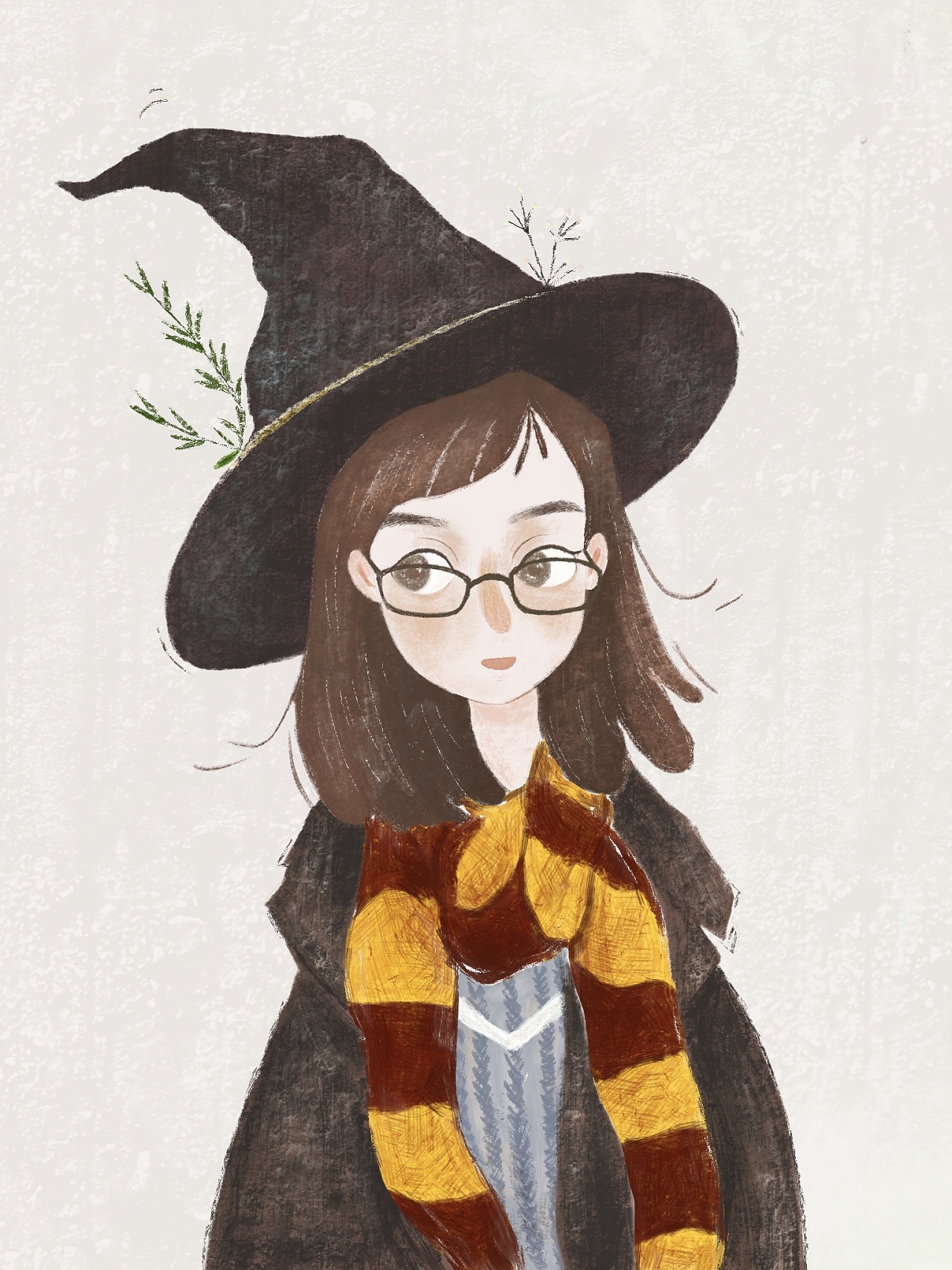 哈利波特赫敏格兰杰临摹ashuizz