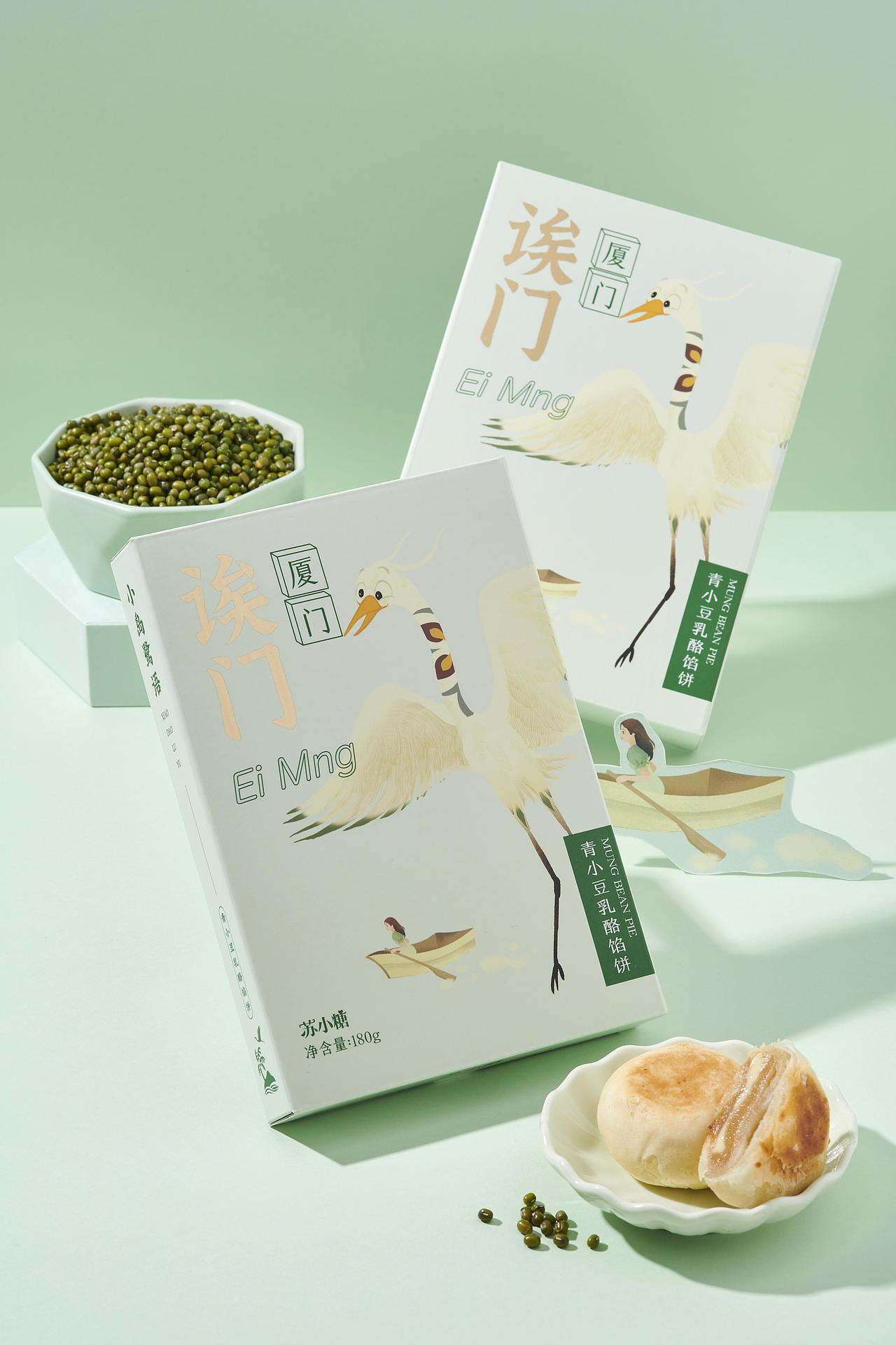 大白鹭，馅饼（图ZMjc2ODk5NTM2） - 商业插画 - 站酷设计师银栗子原创素材 - 站酷ZCOOL