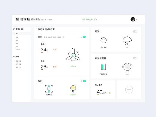 智能家居监控后台