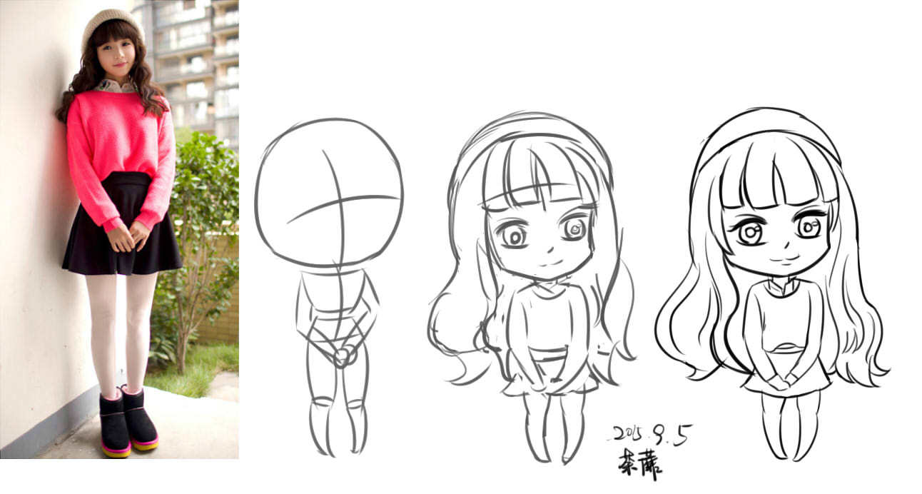 来一发二头身的q版