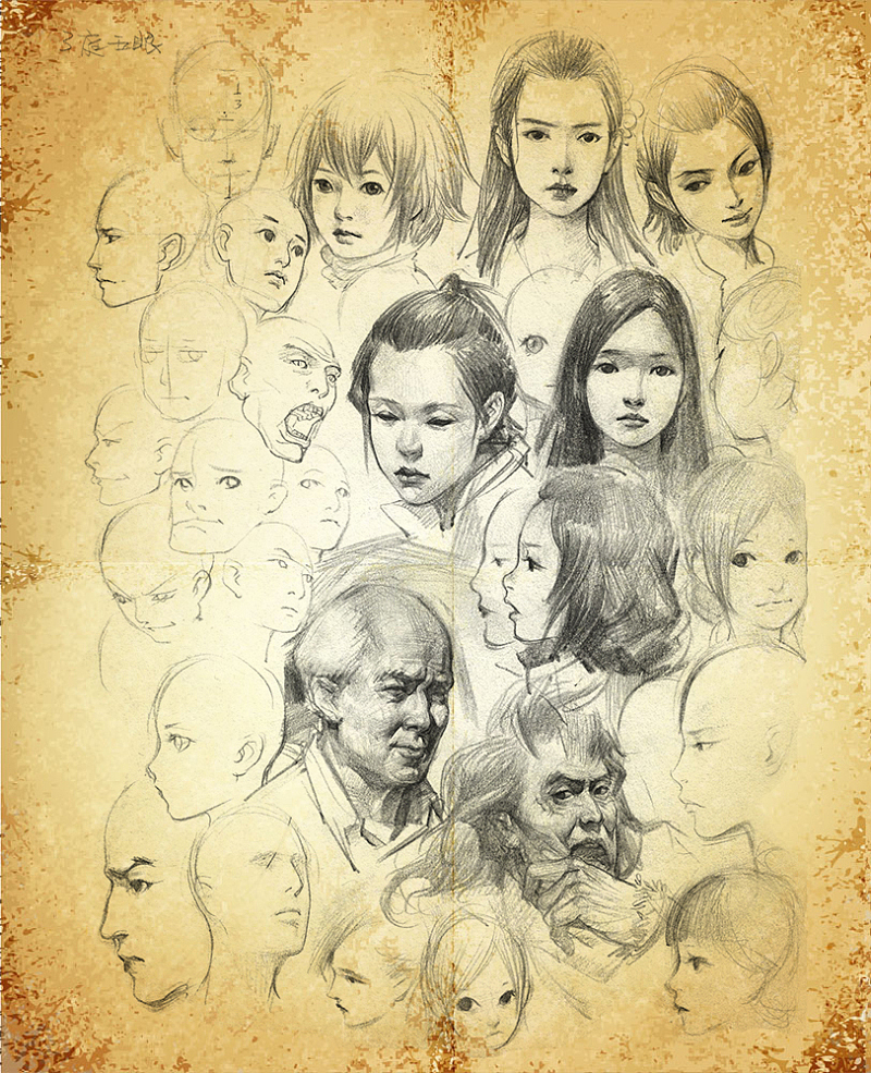 画画的春哥：念书时未进化完全的课堂乱涂（三）（图ZNDI5NDI2NDA=） - 创作习作 - 站酷设计师画画的春哥原创素材 - 站酷ZCOOL