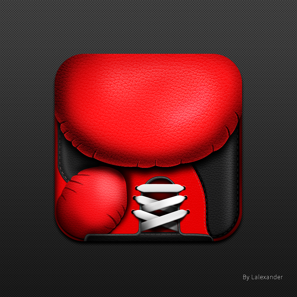 临摹作品-拳击手套icon|ui|图标|骆师钰 - 原创作品 - 站酷 (zcool)