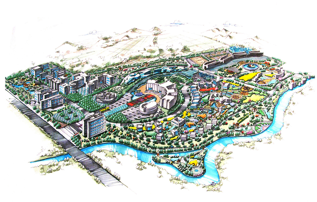 规划手绘作品|空间|景观设计|画手会的老司机 - 原创作品 - 站酷