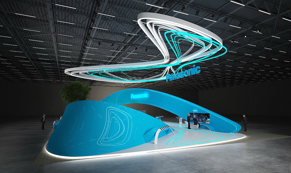 松下汽车科技展位设计|三维|其他三维|bigggg - 原创作品 - 站酷 (zco