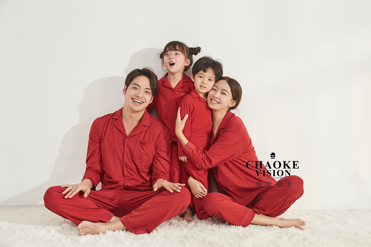 红红火火过大年松山棉家居服定制拍摄