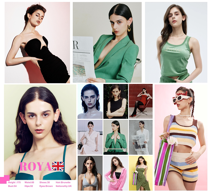 英国女模特roya 可盐可甜