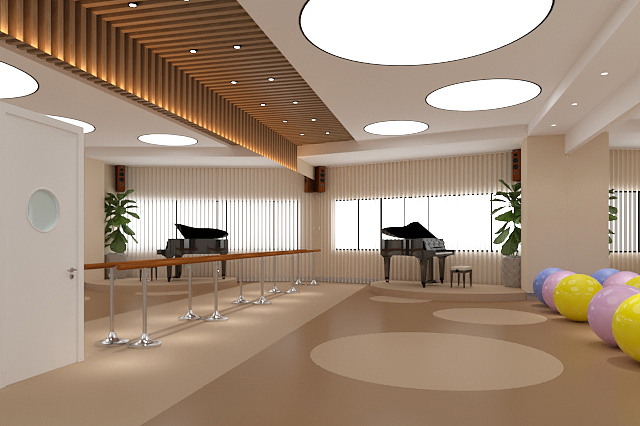 成都舞蹈学校装修设计案例分享-成都培训学校装修设计