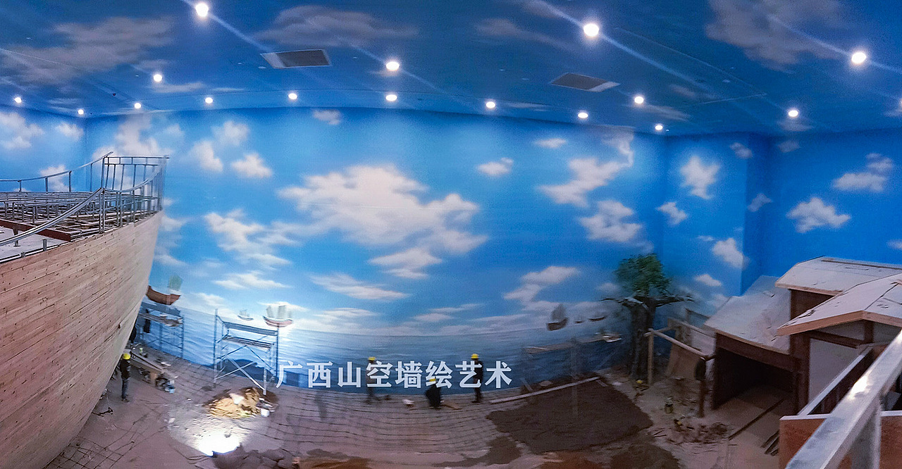 南宁哪里有墙面彩绘费用、南宁幼儿园彩绘