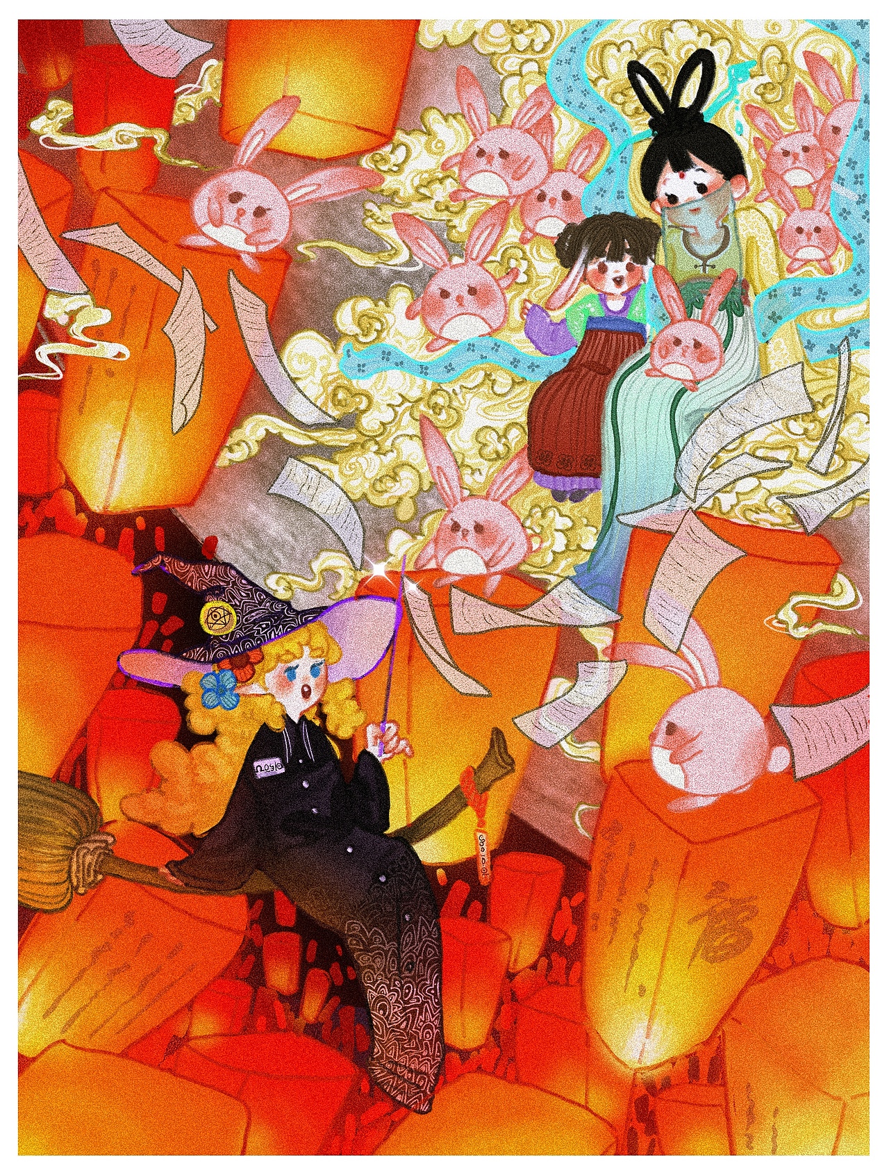 中秋贺图（图ZMjczNzExNjQ0） - 儿童插画 - 站酷设计师姐姐我两米原创素材 - 站酷ZCOOL