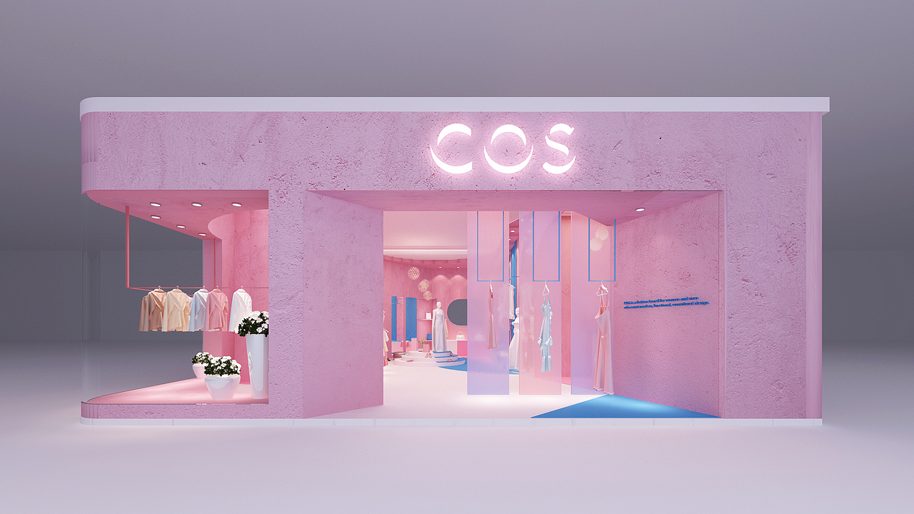 空间设计类作品01—品牌商业店铺展示设计（图ZMTAwMTMxOTEy） - 家装设计 - 站酷设计师BELLBELLAny原创素材 - 站酷ZCOOL