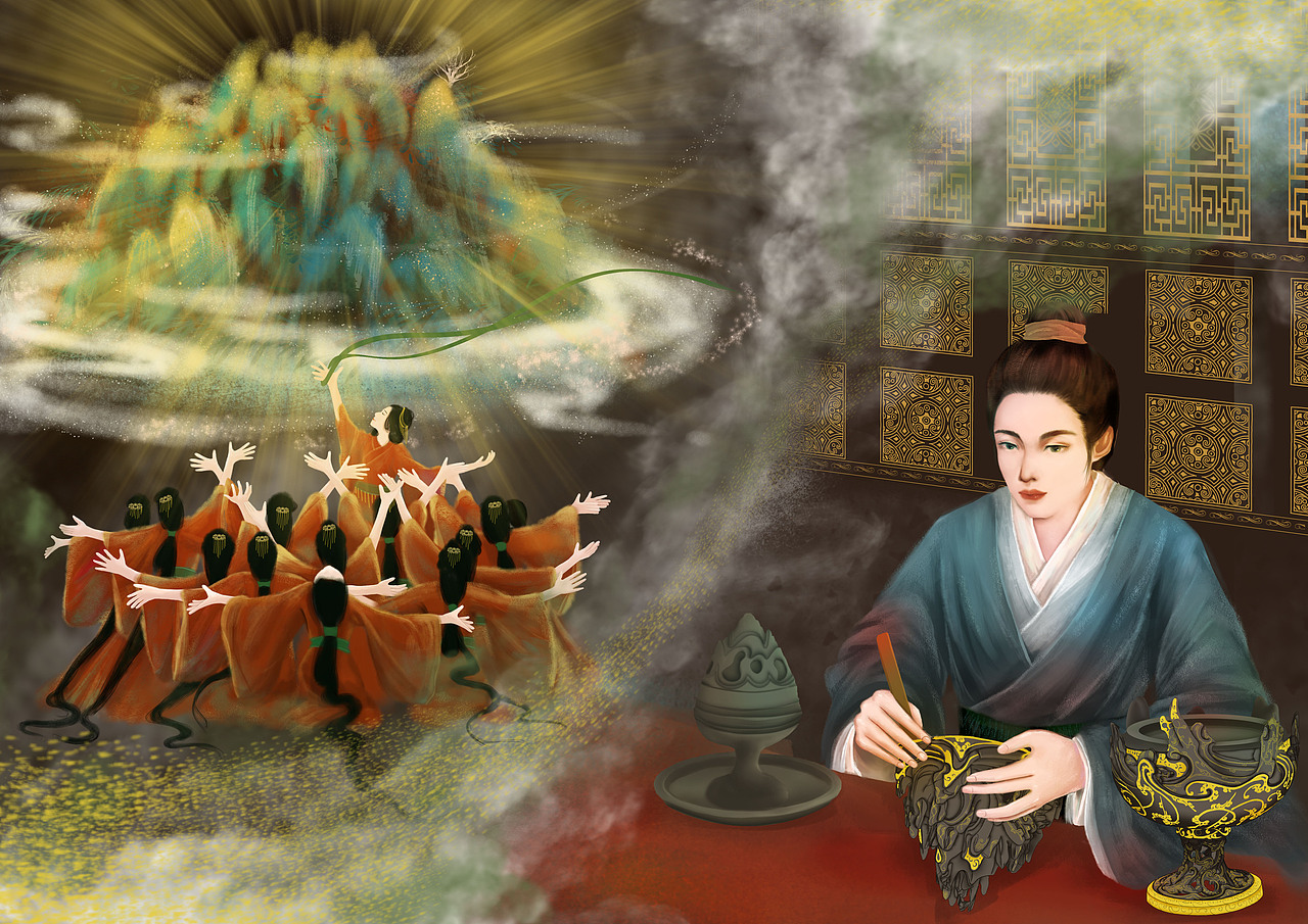 故事背景图-工匠制炉 工匠制炉:汉武帝的求仙思想也掀起民间长生不老